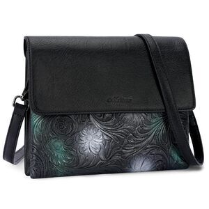 6663 Small Crossbody Bags , Vegan Leather Cell Phone Purse with Adjustable